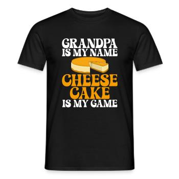 Cadeau de gâteau au fromage - T-shirt homme - noir - Devant - AI Model Male 178 light (178cm)