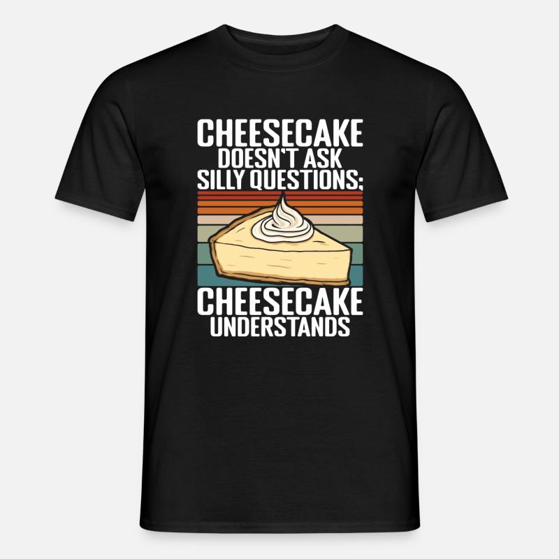 Cheesecake Gift - Männer T-Shirt - Schwarz