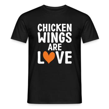 Chicken Wings Gifts - Men's T-Shirt - black - Front - AI Model Male 178 light (178cm)