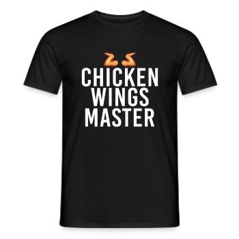 Chicken Wings Gifts - Men's T-Shirt - black - Front - AI Model Male 178 light (178cm)