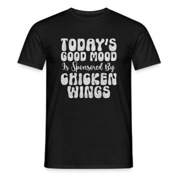 Chicken Wings Gifts - Men's T-Shirt - black - Front - AI Model Male 178 light (178cm)