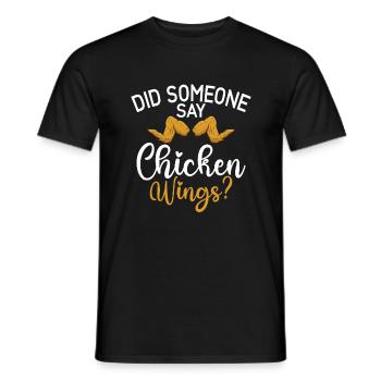 Chicken Wings Gifts - Men's T-Shirt - black - Front - AI Model Male 178 light (178cm)