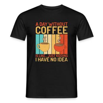 Coffee Gifts - Männer T-Shirt - Schwarz - Vorne - AI Model Male 178 light (178cm)