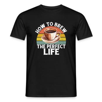Coffee Gifts - Männer T-Shirt - Schwarz - Vorne - AI Model Male 178 light (178cm)