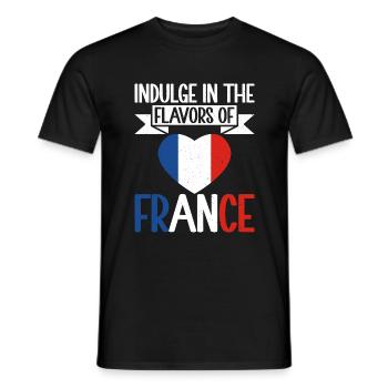 Cadeaux de cuisine française - T-shirt homme - noir - Devant - AI Model Male 178 light (178cm)