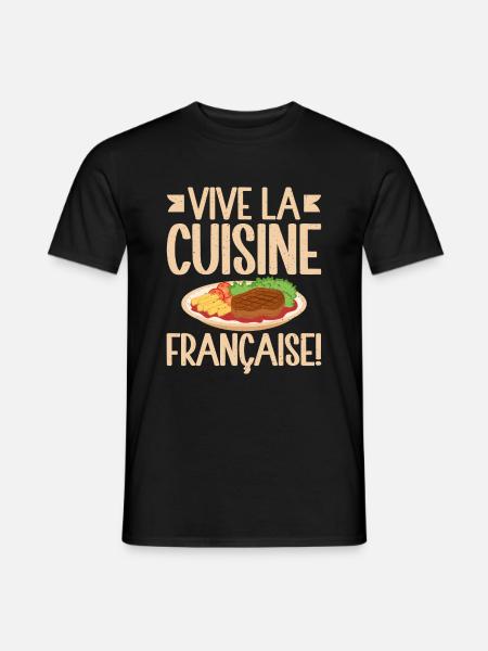 Cadeaux culinaires français - T-shirt homme - noir