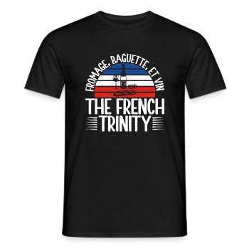 Cadeaux de cuisine française - T-shirt homme - noir - Devant - AI Model Male 178 light (178cm)
