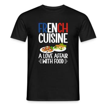 Cadeaux de cuisine française - T-shirt homme - noir - Devant - AI Model Male 178 light (178cm)