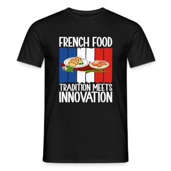 Cadeaux de cuisine française - T-shirt homme - noir - Devant - AI Model Male 178 light (178cm)