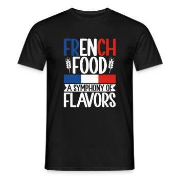 Cadeaux de cuisine française - T-shirt homme - noir - Devant - AI Model Male 178 light (178cm)