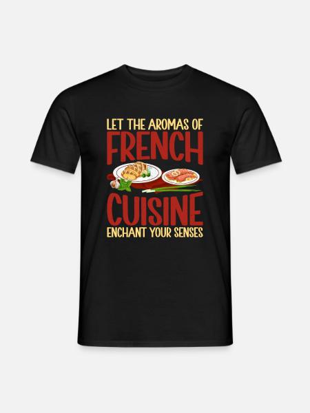 Cadeaux culinaires français - T-shirt homme - noir