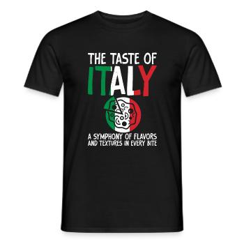 Italian Food Gifts - Men's T-Shirt - black - Front - AI Model Male 178 light (178cm)