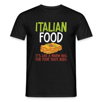 Italian Food Gifts - Männer T-Shirt - Schwarz - Vorne - AI Model Male 178 light (178cm)