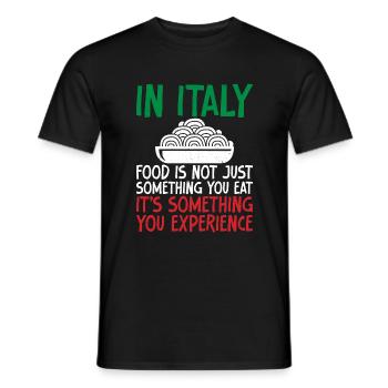 Italian Food Gifts - Men's T-Shirt - black - Front - AI Model Male 178 light (178cm)