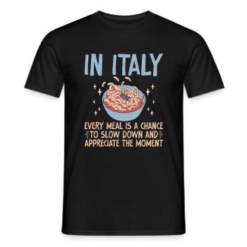 Italian Food Gifts - Männer T-Shirt - Schwarz - Vorne - AI Model Male 178 light (178cm)