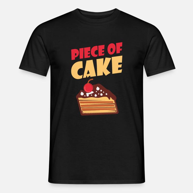 Cake Lover Cake Gift - Männer T-Shirt - Schwarz