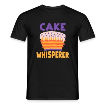 Cake Lover Cake Gift - Men's T-Shirt - black - Front - AI Model Male 178 light (178cm)