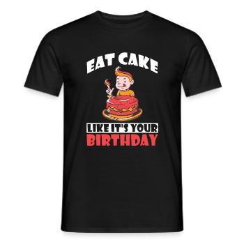 Cake Lover Cake Gift - T-shirt homme - noir - Devant - AI Model Male 178 light (178cm)