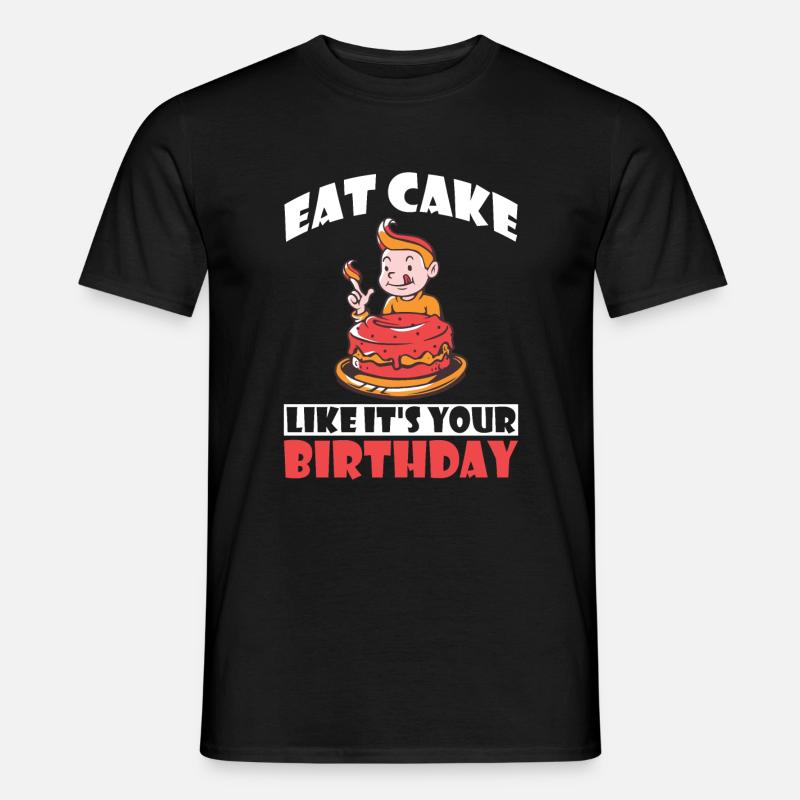 Cake Lover Cake Gift - Men's T-shirt - black