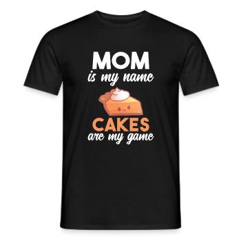 Cake Lover Cake Gift - Men's T-Shirt - black - Front - AI Model Male 178 light (178cm)