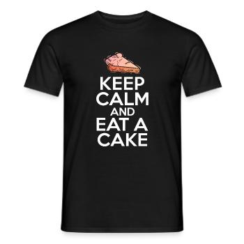 Cake Lover Cake Gift - Men's T-Shirt - black - Front - AI Model Male 178 light (178cm)
