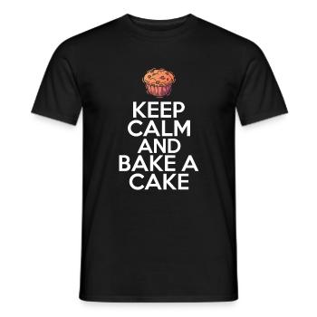 Cake Lover Cake Gift - Men's T-Shirt - black - Front - AI Model Male 178 light (178cm)