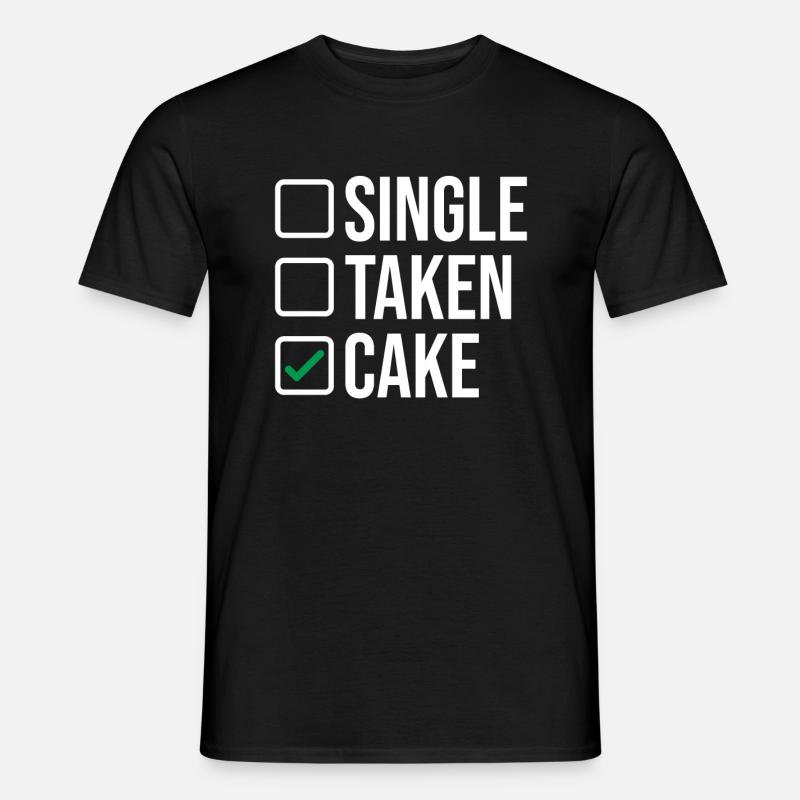 Cake Lover Cake Gift - Männer T-Shirt - Schwarz
