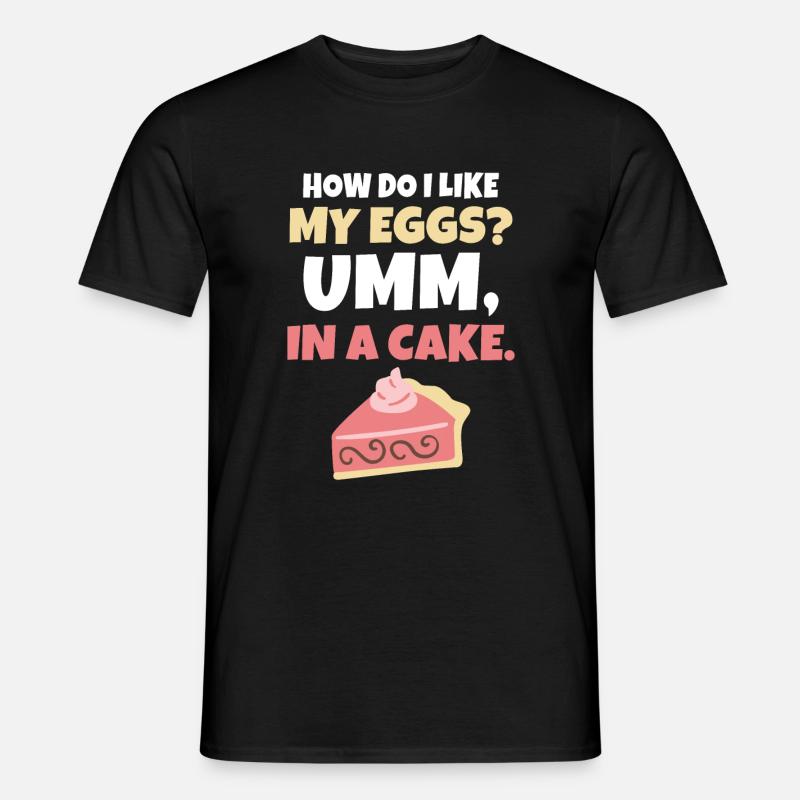 Cake Lover Cake Gift - Männer T-Shirt - Schwarz