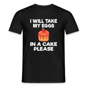 Cake Lover Cake Gift - Men's T-Shirt - black - Front - AI Model Male 178 light (178cm)
