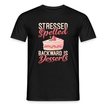 Cake Lover Cake Gift - Men's T-Shirt - black - Front - AI Model Male 178 light (178cm)