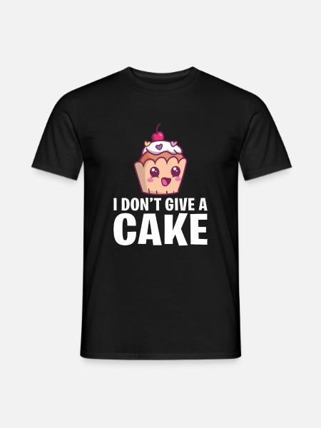 Cake Lover Cake Gift - Männer T-Shirt - Schwarz