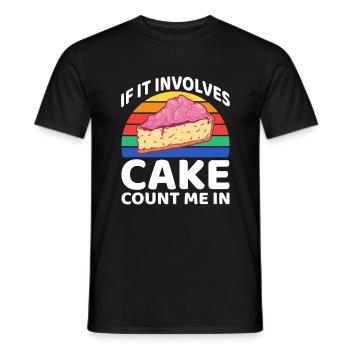 Cake Lover Cake Gift - Men's T-Shirt - black - Front - AI Model Male 178 light (178cm)