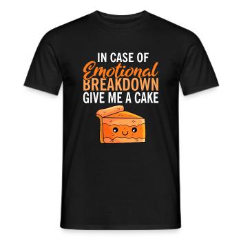 Cake Lover Cake Gift - Men's T-Shirt - black - Front - AI Model Male 178 light (178cm)