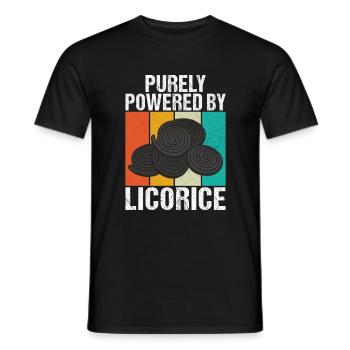 Cadeaux de réglisse - T-shirt homme - noir - Devant - AI Model Male 178 light (178cm)