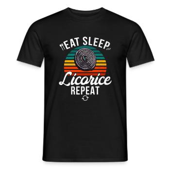 Licorice Gifts - Men's T-Shirt - black - Front - AI Model Male 178 light (178cm)