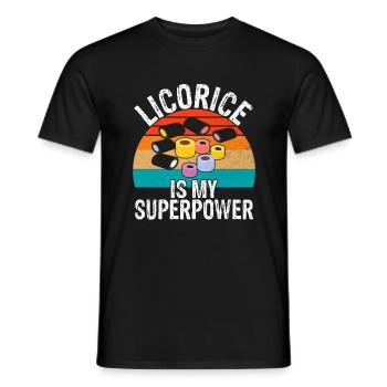 Licorice Gifts - Men's T-Shirt - black - Front - AI Model Male 178 light (178cm)