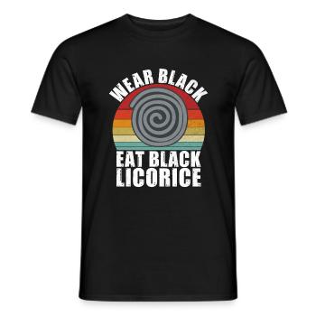 Licorice Gifts - Men's T-Shirt - black - Front - AI Model Male 178 light (178cm)