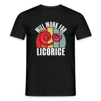 Licorice Gifts - Men's T-Shirt - black - Front - AI Model Male 178 light (178cm)