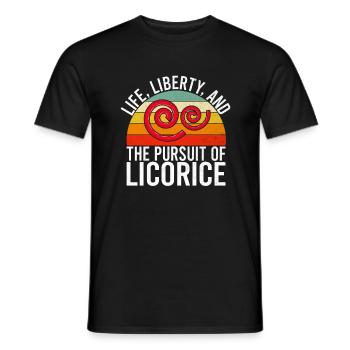 Licorice Gifts - Men's T-Shirt - black - Front - AI Model Male 178 light (178cm)