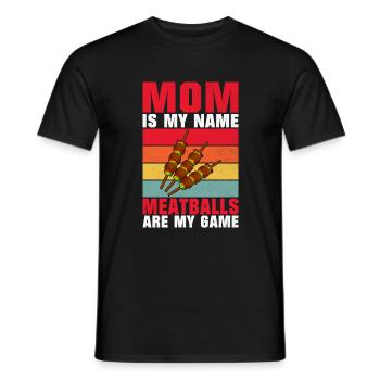 Meatball Lovers Gifts - Men's T-Shirt - black - Front - AI Model Male 178 light (178cm)