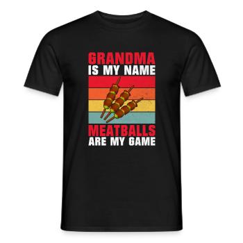 Cadeaux pour les amateurs de boulettes de viande - T-shirt homme - noir - Devant - AI Model Male 178 light (178cm)