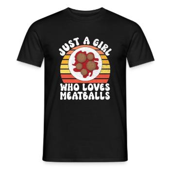 Meatball Lovers Gifts - Men's T-Shirt - black - Front - AI Model Male 178 light (178cm)