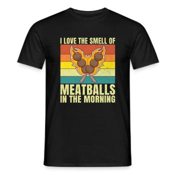 Cadeaux pour les amateurs de boulettes de viande - T-shirt homme - noir - Devant - AI Model Male 178 light (178cm)
