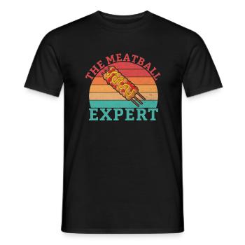 Meatball Lovers Gifts - Männer T-Shirt - Schwarz - Vorne - AI Model Male 178 light (178cm)