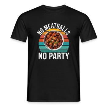 Meatball Lovers Gifts - Men's T-Shirt - black - Front - AI Model Male 178 light (178cm)
