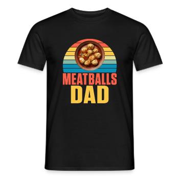 Cadeaux pour les amateurs de boulettes de viande - T-shirt homme - noir - Devant - AI Model Male 178 light (178cm)