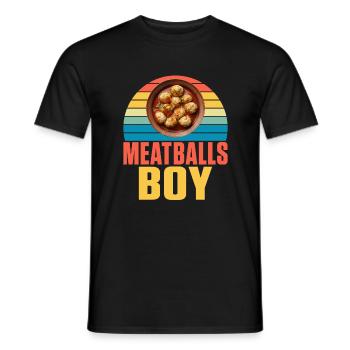 Cadeaux pour les amateurs de boulettes de viande - T-shirt homme - noir - Devant - AI Model Male 178 light (178cm)