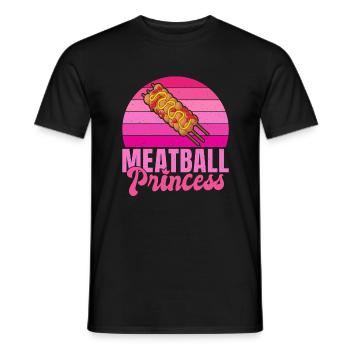 Meatball Lovers Gifts - Männer T-Shirt - Schwarz - Vorne - AI Model Male 178 light (178cm)