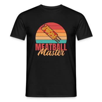 Cadeaux pour les amateurs de boulettes de viande - T-shirt homme - noir - Devant - AI Model Male 178 light (178cm)