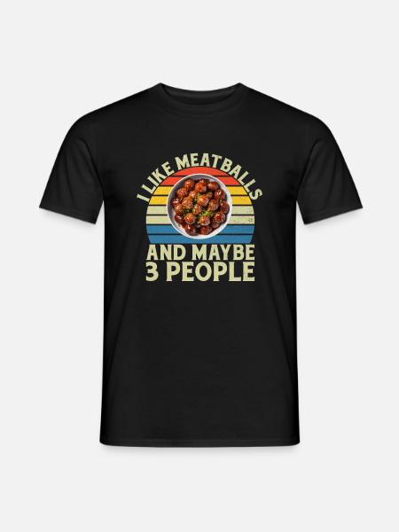 Meatball Lovers Gifts - Men's T-Shirt - black